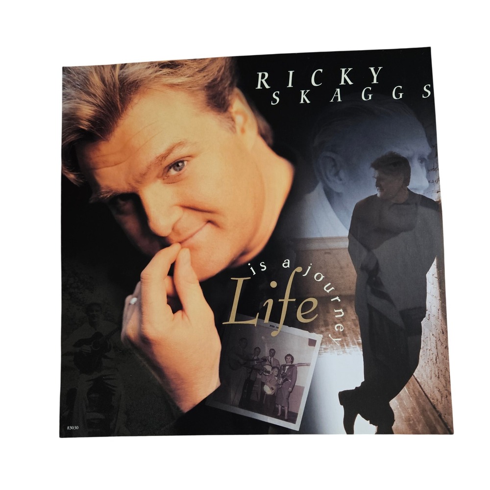 Ricky Skaggs Life Is A Journey 12x12 Double Sided Flat Promo Poster 1997 Country